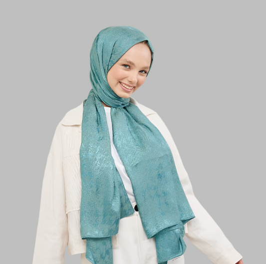 jacquard hijab -shiny 